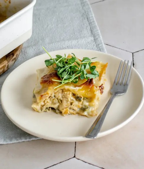 Lasagne verde végane du printemps